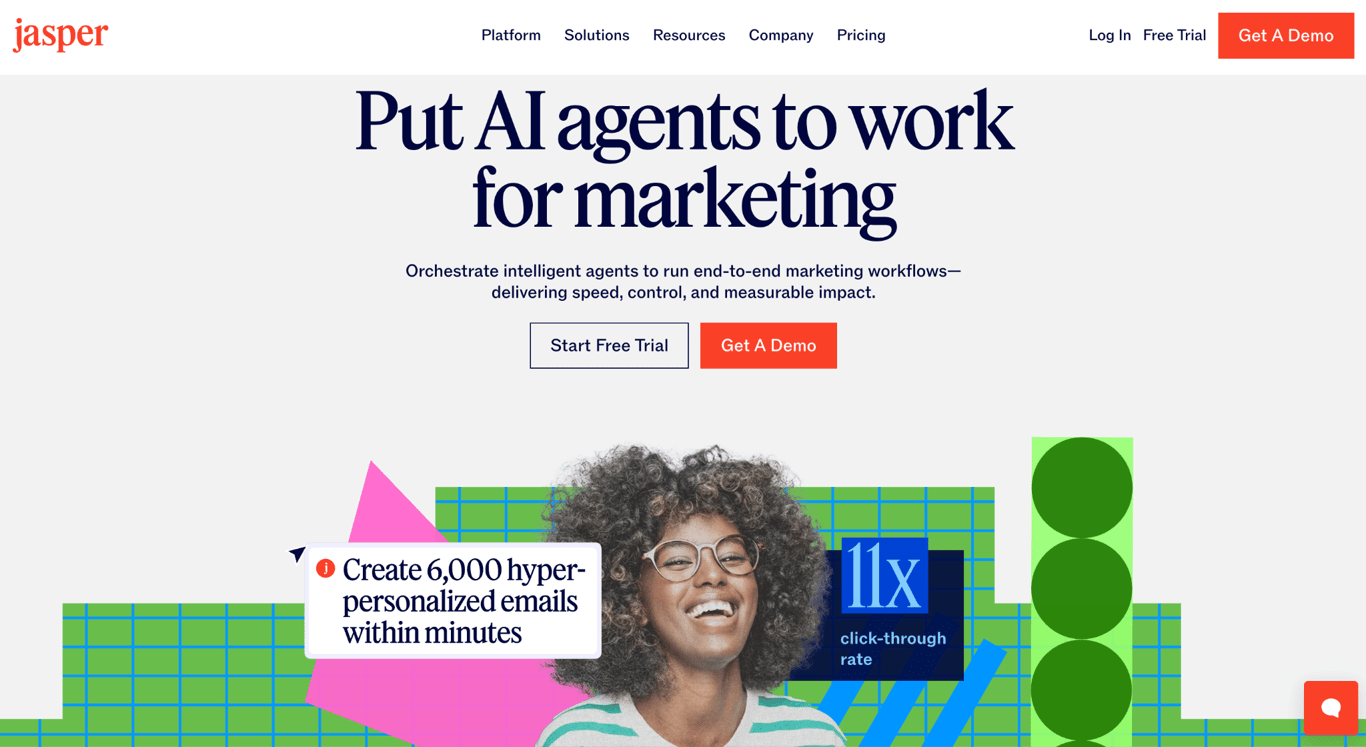 Homepage of Jasper