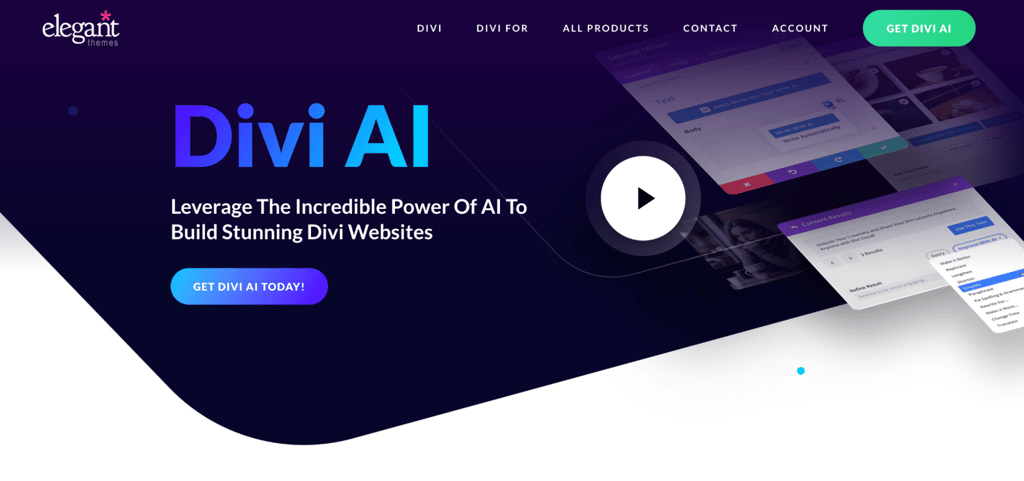 Divi-AI-landing-page