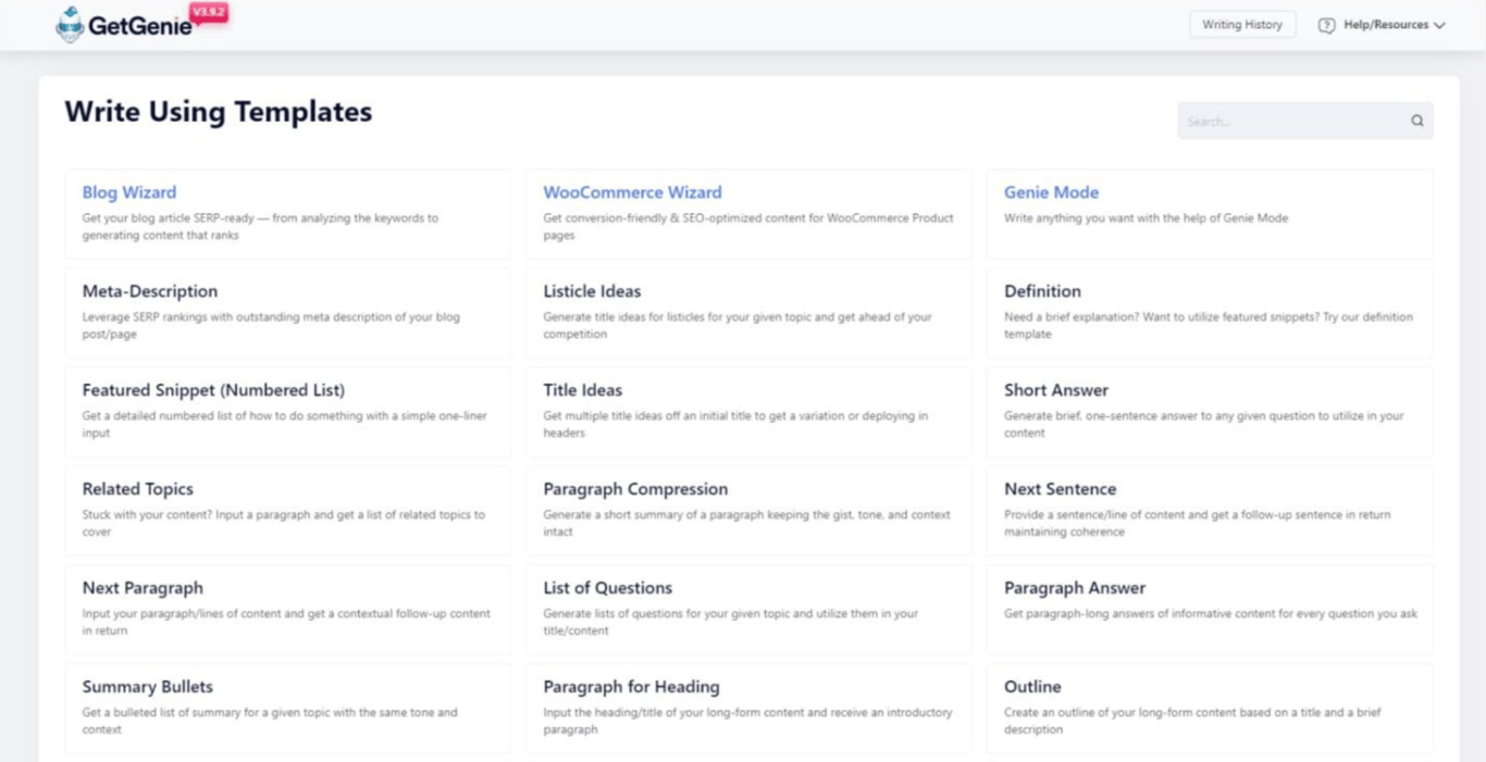 GetGenie WordPress AI plugin