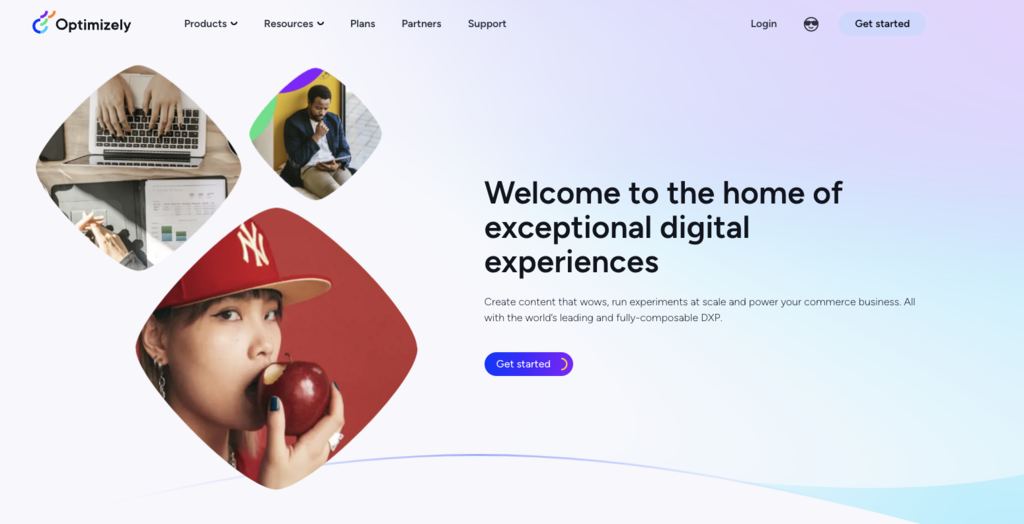 Optimizely startpagina