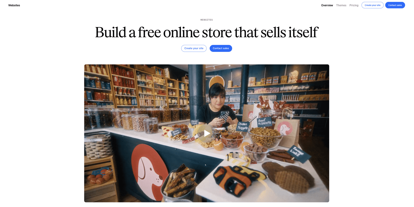 Square homepage
