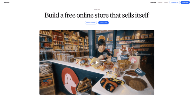 Square homepage