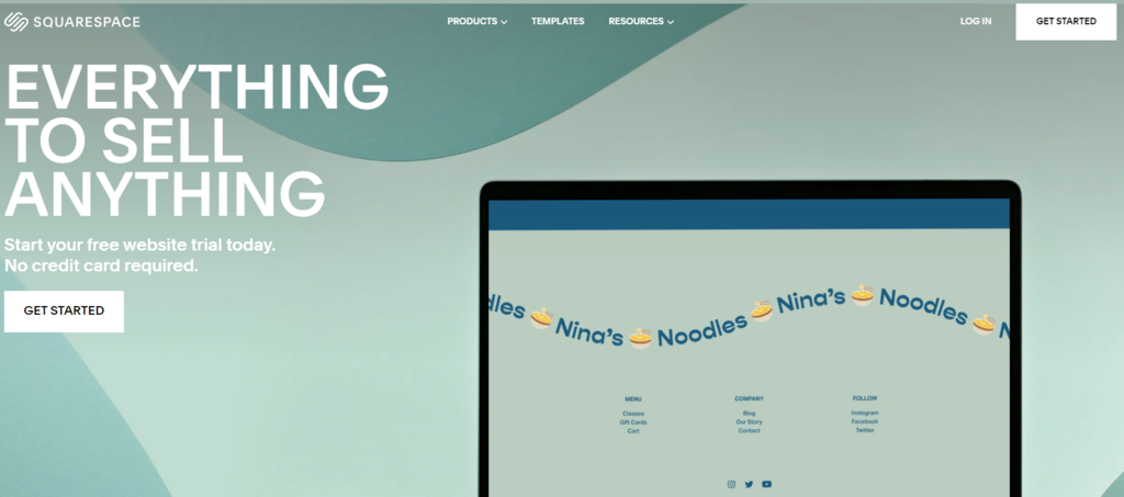 Squarespace's official website