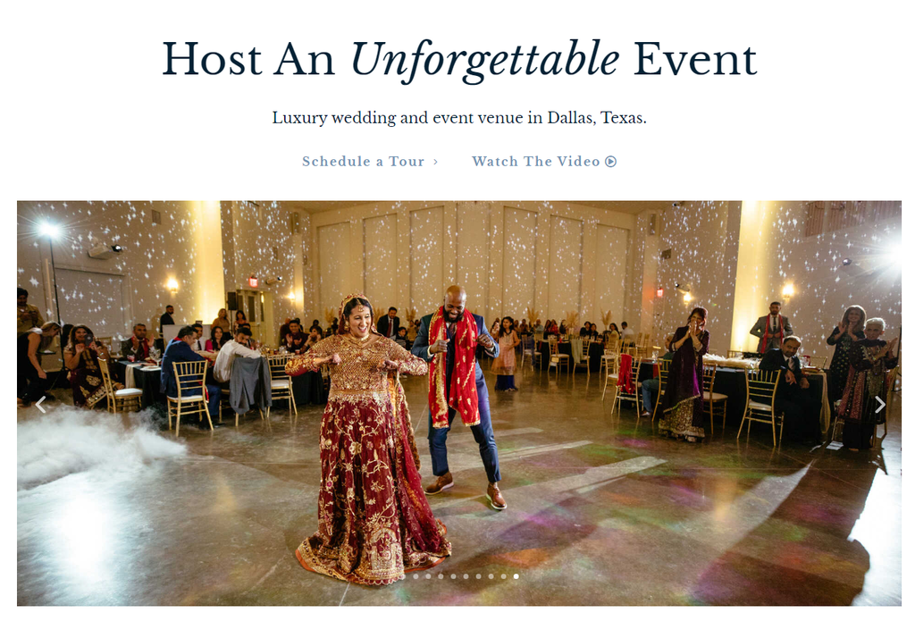 The Dallas Oasis StoryBrand website example