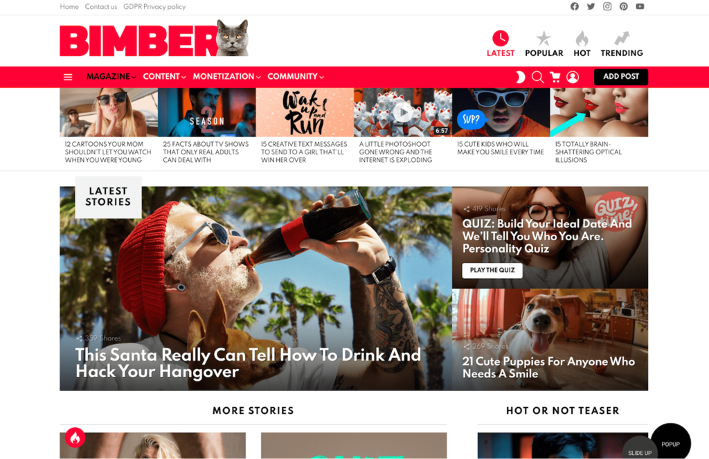 Bimber homepage