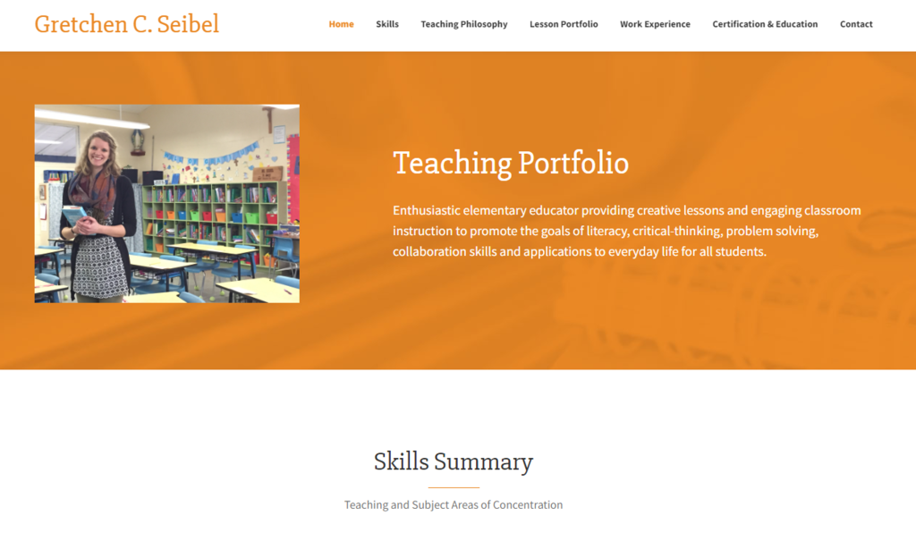Gretchen C. Seibel's official teacher website