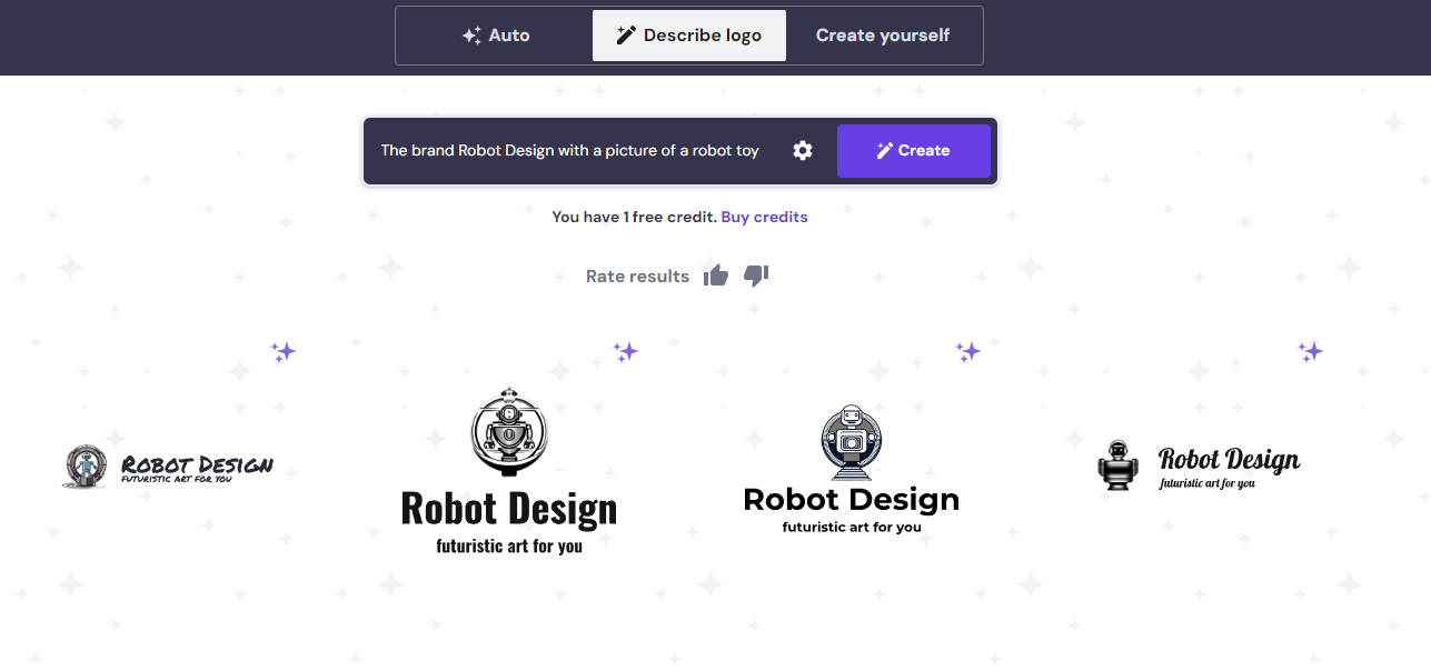 Hostinger's AI Logo Maker.