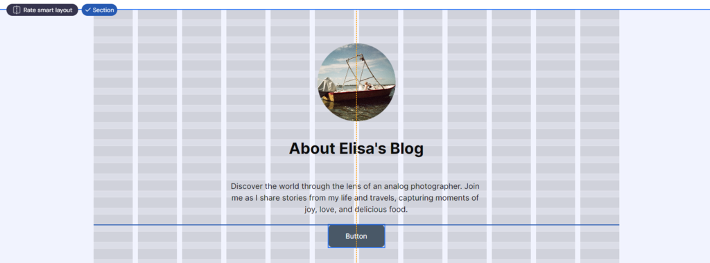 The Smart Layout feature on Hostinger Website Builder.