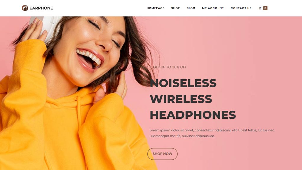 The OceanWP theme's demo site