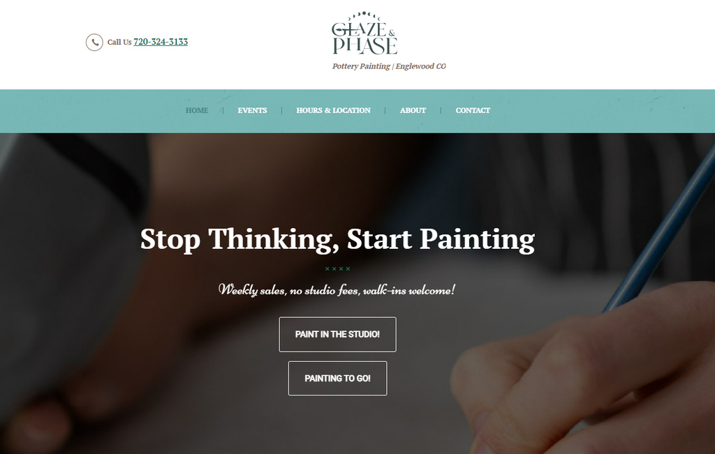 The Glaze & Phase website home page