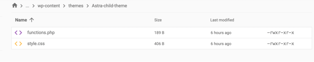 Adding a stylesheet and functions.php file.