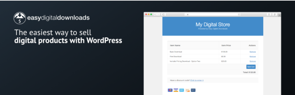 Easy Digital Download plugin banner
