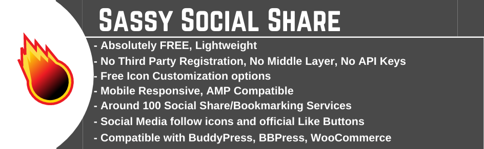 Sassy Social Share plugin banner
