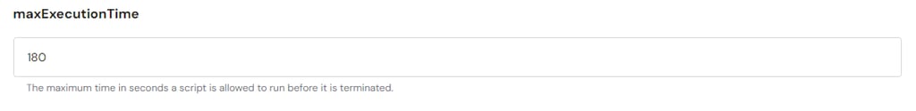 Increasing WordPress max execution time via hPanel.