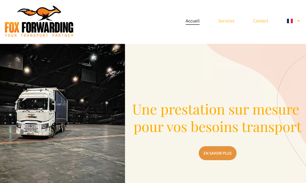 Fox Forwarding's homepage