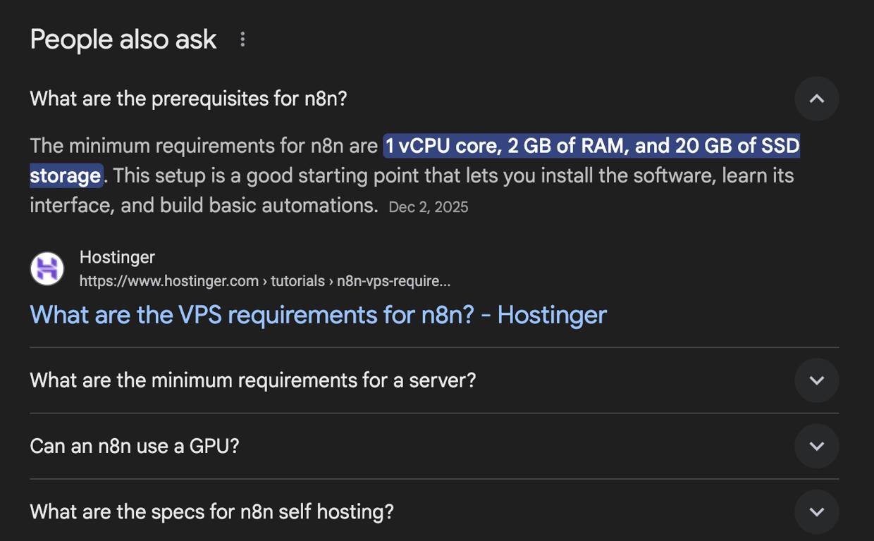 Google People also ask box displaying related questions in search results.