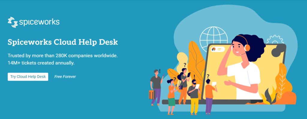 Spiceworks Help Desk official homepage