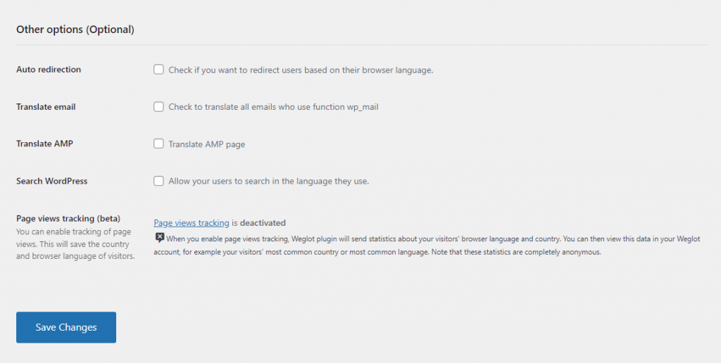Additional Weglot features to improve user experience.
