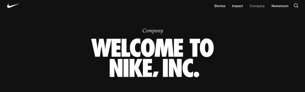 Nike page