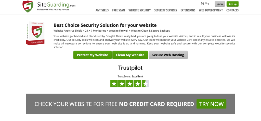 SiteGuarding homepage