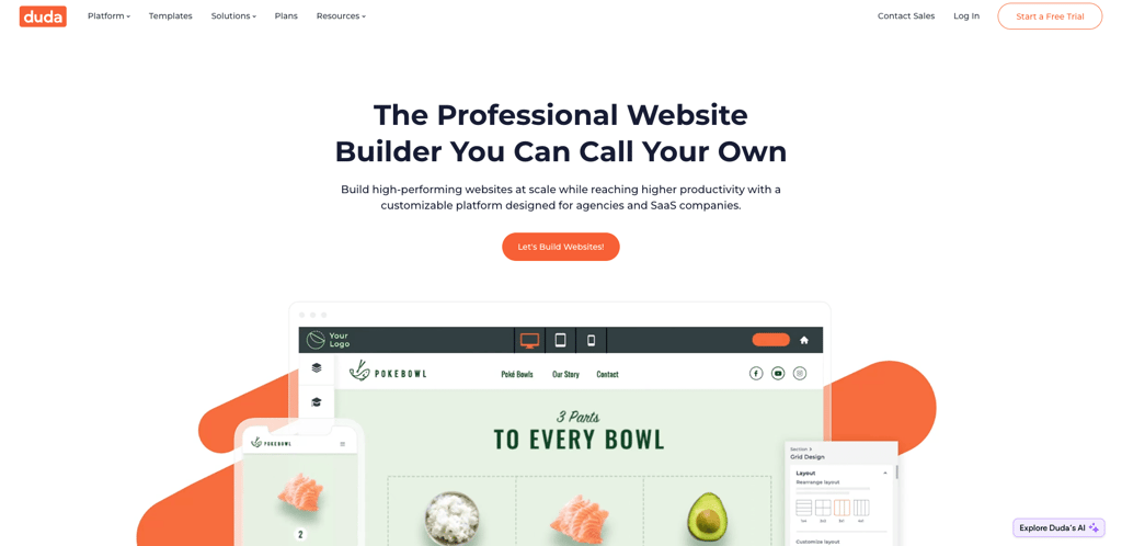 Duda homepage