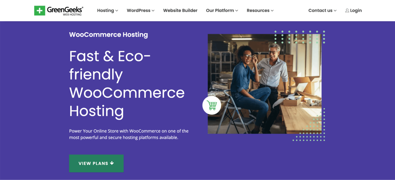 GreenGeeks landing page