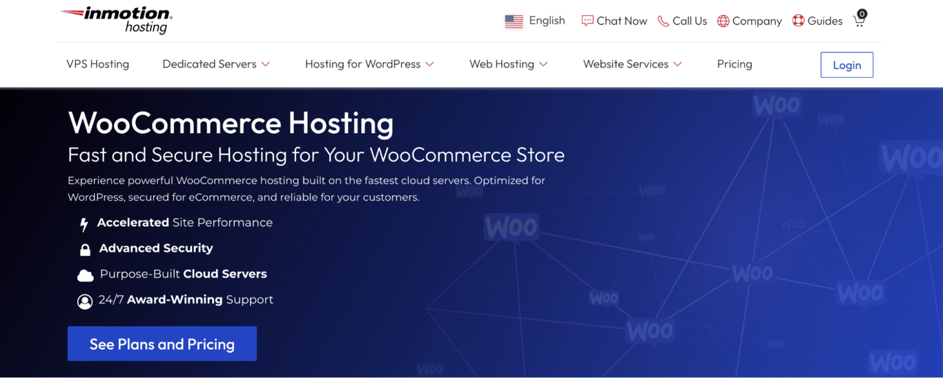 InMotion landing page