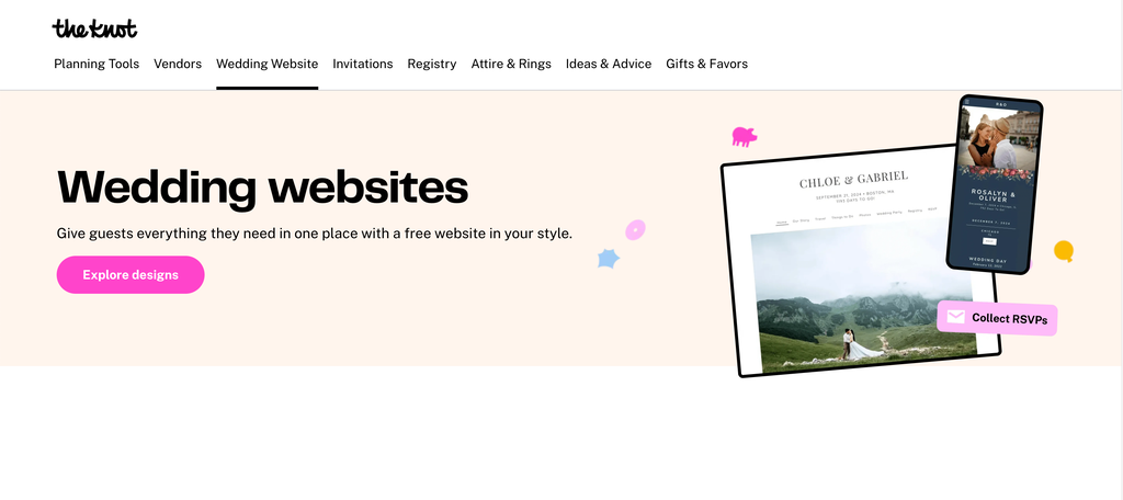 The Knot site builder