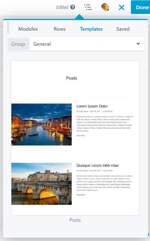 beaver builder posts template