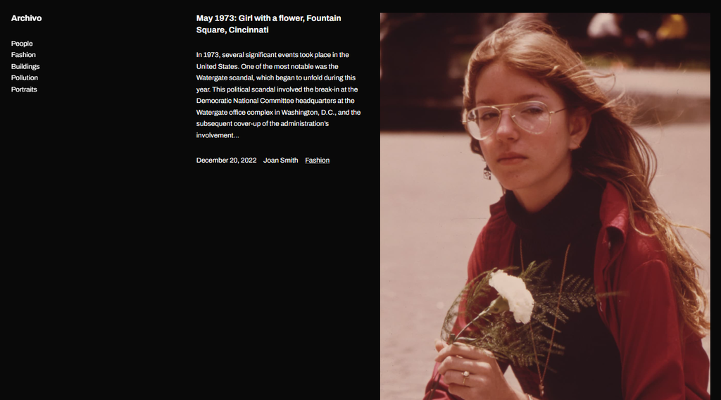 Archivo's demo template