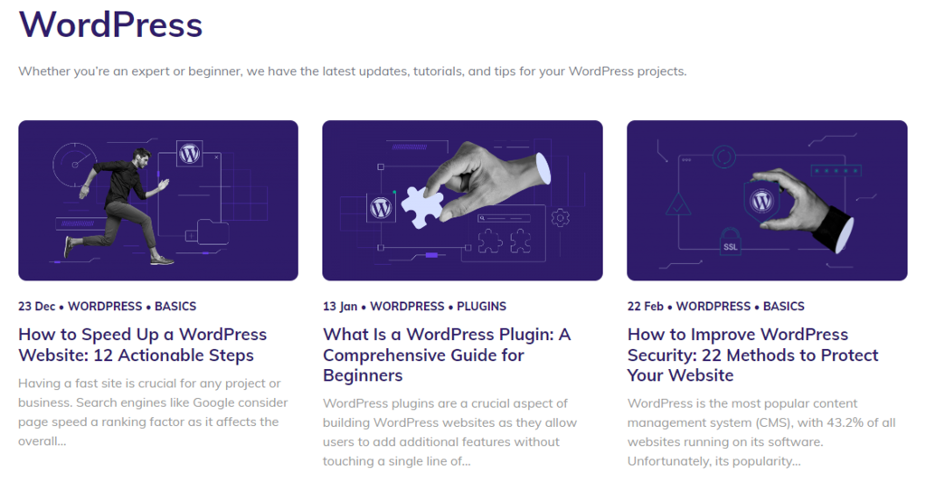 Hostinger's WordPress tutorials.