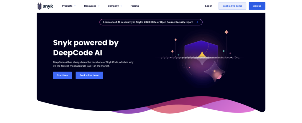 DeepCode landing page