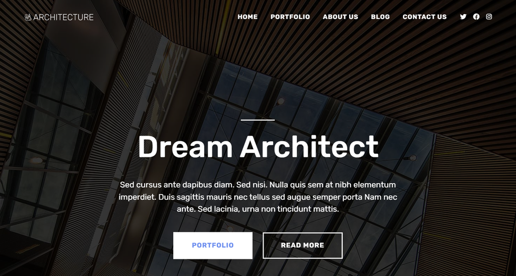 OceanWP's demo preview