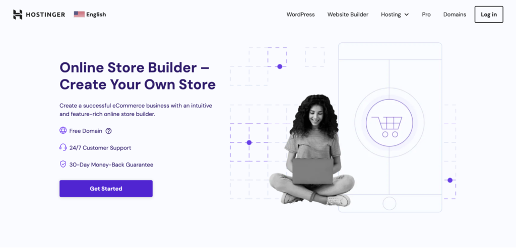 Hostinger Website Builder landing page