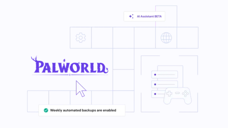 Hostinger Palworld server hosting landing page