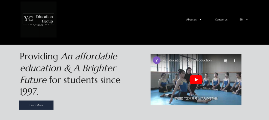 YC Education Group website