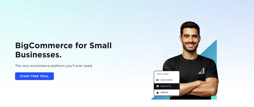 BigCommerce's landing page