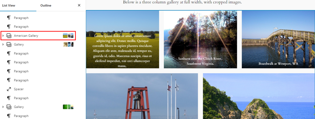 The renamed American Gallery
