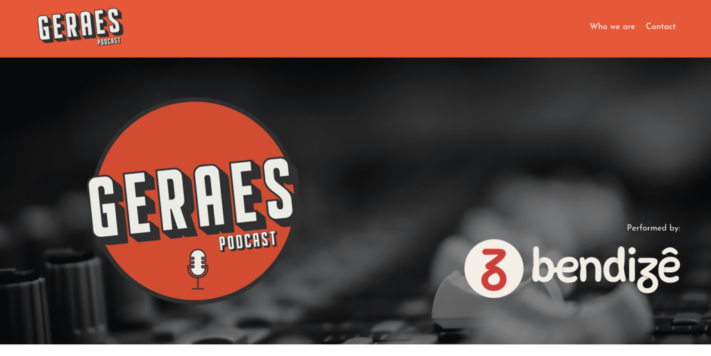 Página de inicio de Geraes Podcast