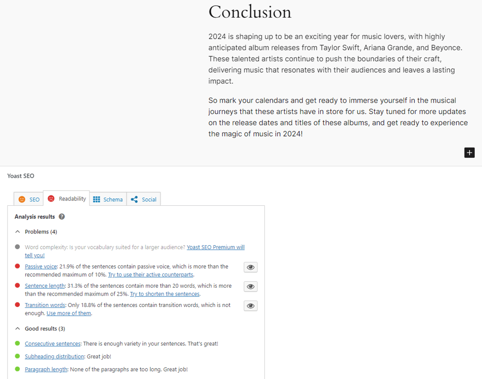 Yoast SEO's interface