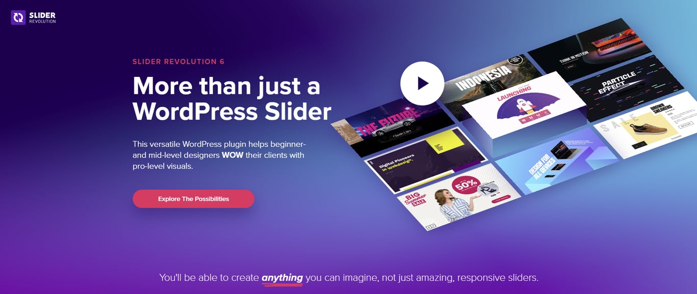 Slider Revolution plugin banner