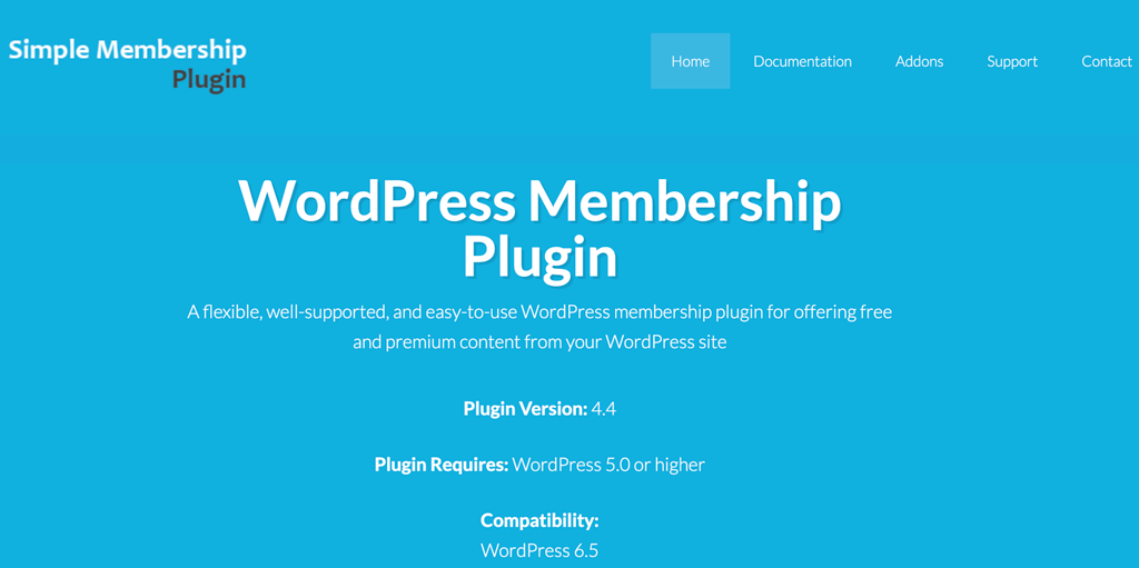 a free WordPress membership plugin