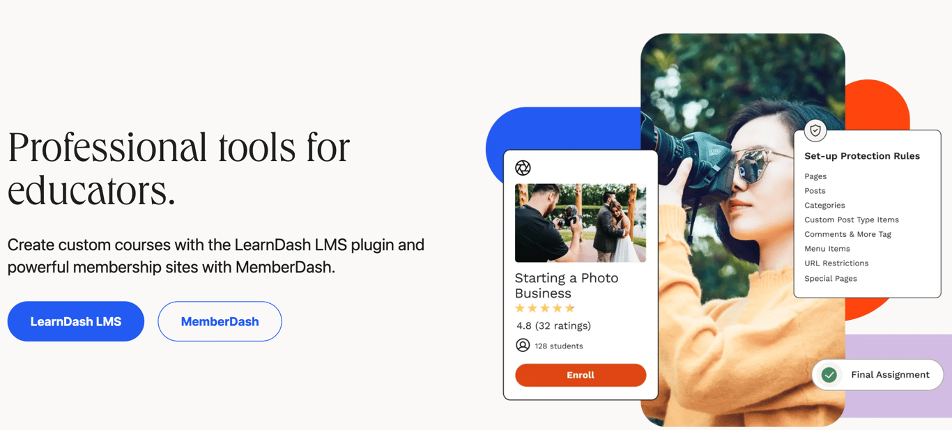 the best WordPress membership plugin for online education platforms