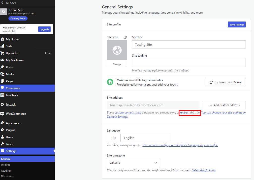 The Permalink Settings in the WordPress.org admin panel with the Day and name option highlighted in red