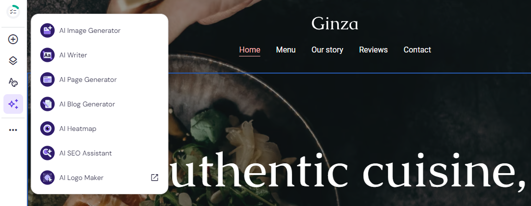 Hostinger Website Builder's AI Tools