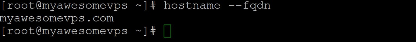 Finding FQDN via PuTTY