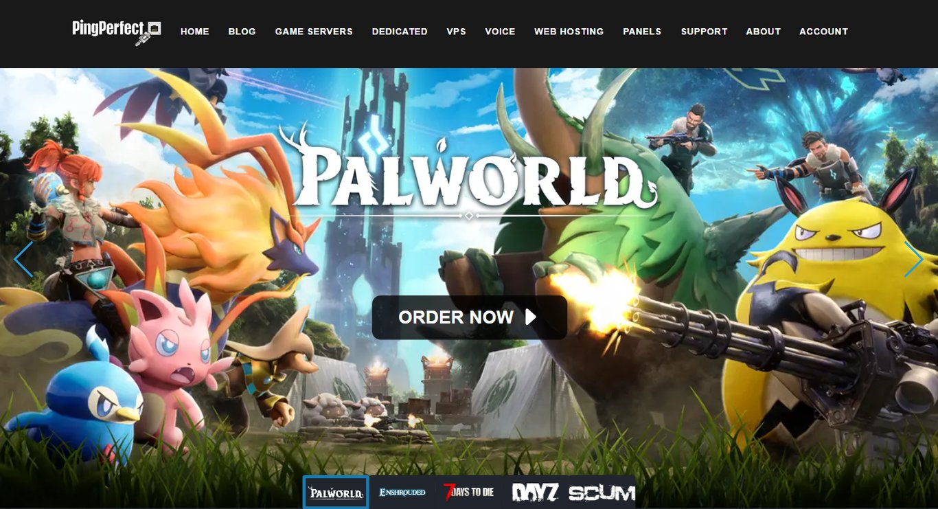 PingPerfect website landing page