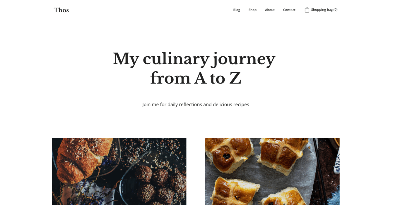 Hostinger Webiste Builder Thos template preview