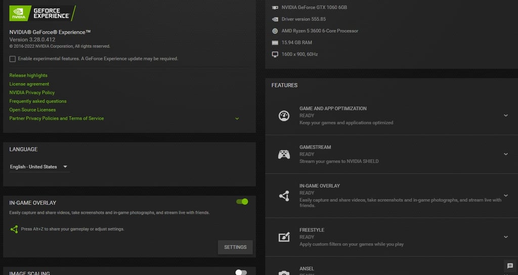 Nvidia RTX Voice interface