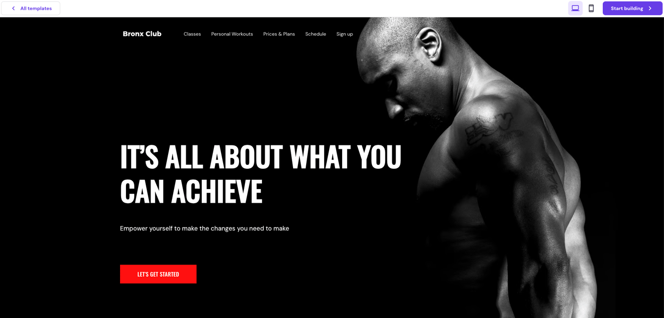 Previewing the Bronx template